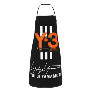 Smieklīgi Yohji Yamamoto kombinezoni ar Krūšdaļu Priekšauts Vīriešiem Sievietēm Unisex Virtuves Šefpavārs Tablier Virtuvi Ēdiena pagatavošanai Cepšanai Dārzkopība