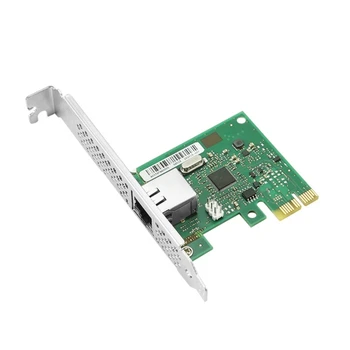 PCIE Tīklu Kartes Gigabits Ethernet Adapteris I210AT Čipu PCIe X1 Vienu RJ45