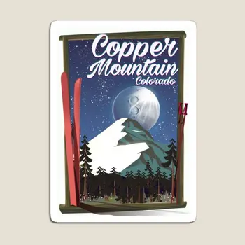 Colorado Ceļojumu Plakātu Vara Kalnu Magnēts, Ledusskapis Funny Baby Krāsains Uzlīmes Ledusskapis Organizators Mājas Dekoru Turētājs