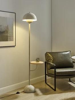 Bud Kafijas Galda, Grīdas Lampas Dzīvojamā Istabā Dīvāns Studiju Krēms Stilā Guļamistaba Radošo Ins Atmosfēru Vertikālā Galda Lampa