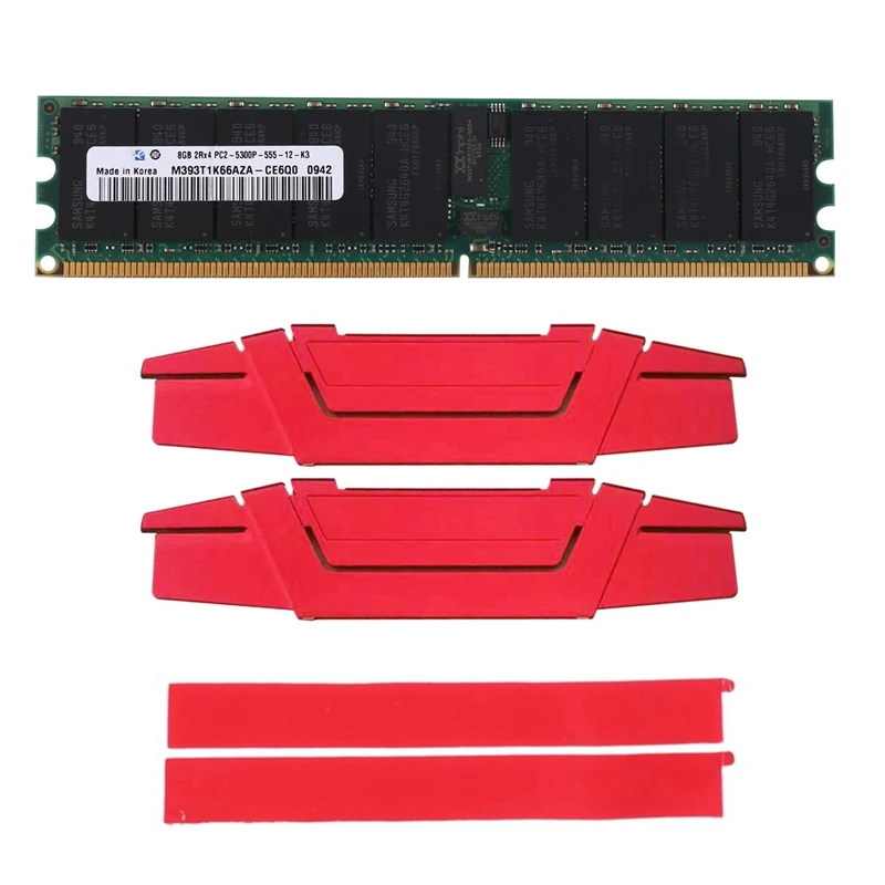 2X DDR2 8GB 667Mhz RECC RAM+Dzesēšanas Veste PC2 5300P 2RX4 REG ECC Server Memory, RAM Darbstacijām . ' - ' . 0
