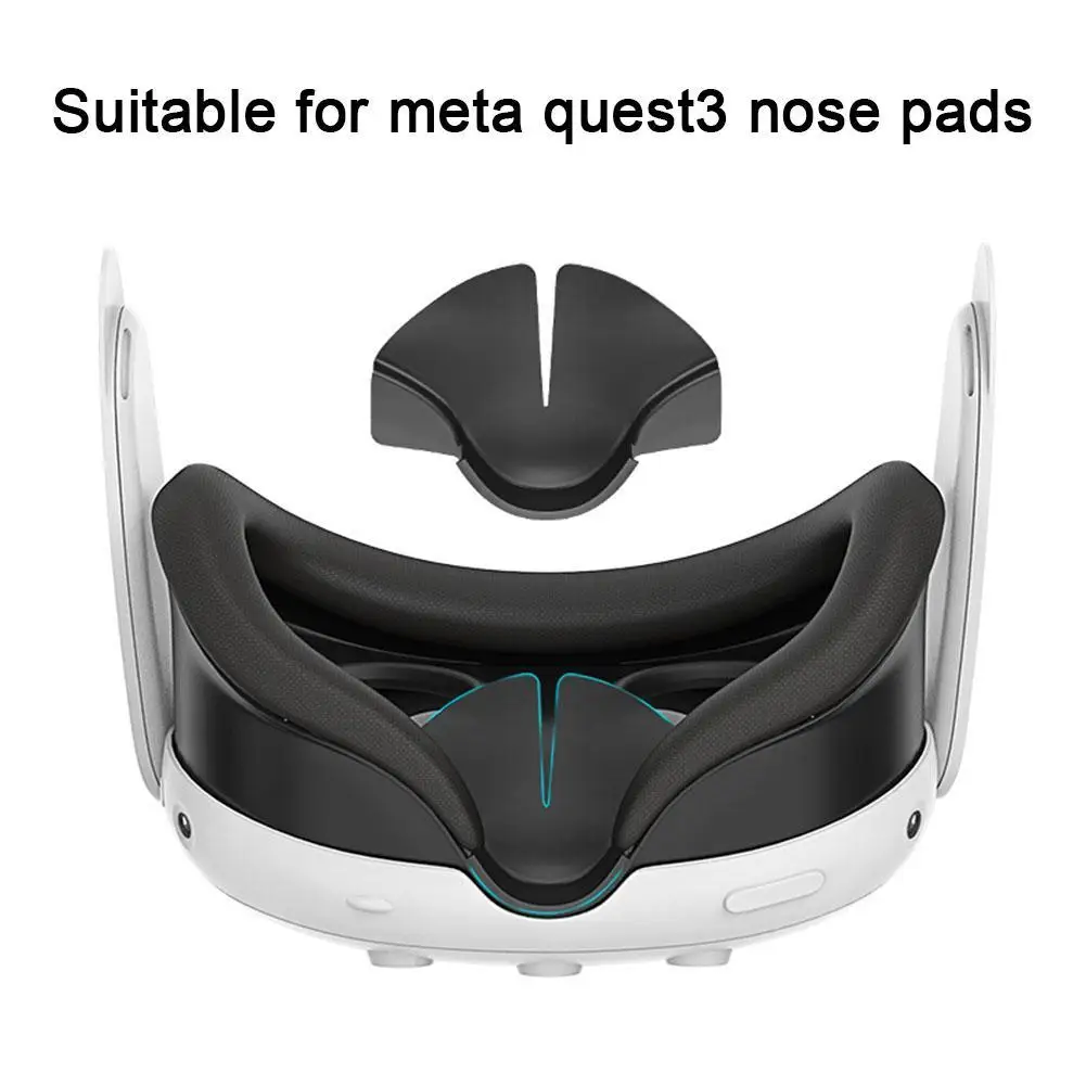 Piemērots Meta Quest3 VR Silikona Deguna Spilventiņi Acu Maska seguma Sviedru izturīgs Un Putekļu izturīgs Maināmu Silikona Piekļuve . ' - ' . 0