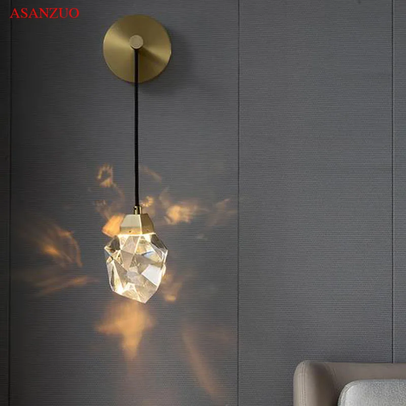Visi vara luksusa kristāla sienas lampas modernās viesistabas fona sienas sconce Mājas apdare gultas karājas līnijas LED sienas ligh . ' - ' . 0