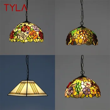 TYLA Tiffany Kulons Gaismas Mūsdienu Radošo Krāsains Lampas piederumi Dekoratīvās Mājas Ēdamistaba