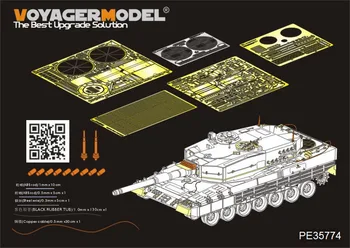 Voyager Modelis PE35774 1/35 Mūsdienu vācu Leopard 2A4 Pamata (Par MENG TS-016)