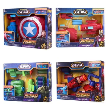 Brīnums Avengers Spider-Man Dzelzs Vīrs Kombinācija Iekārtas, Captain America Vairogs Radošo Personalizēto Bērnu Rotaļu Dāvanu