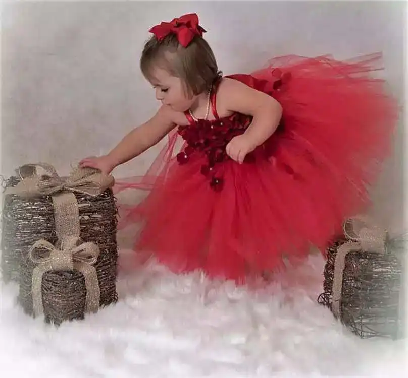 11 Stilu Hydrangea Puķu Meitene Tutu Tilla Kleita Ziedu Pasaku Princese Kleita Bērniem, Kāzas, Dzimšanas dienas svinības Kleitas Meitenēm . ' - ' . 1