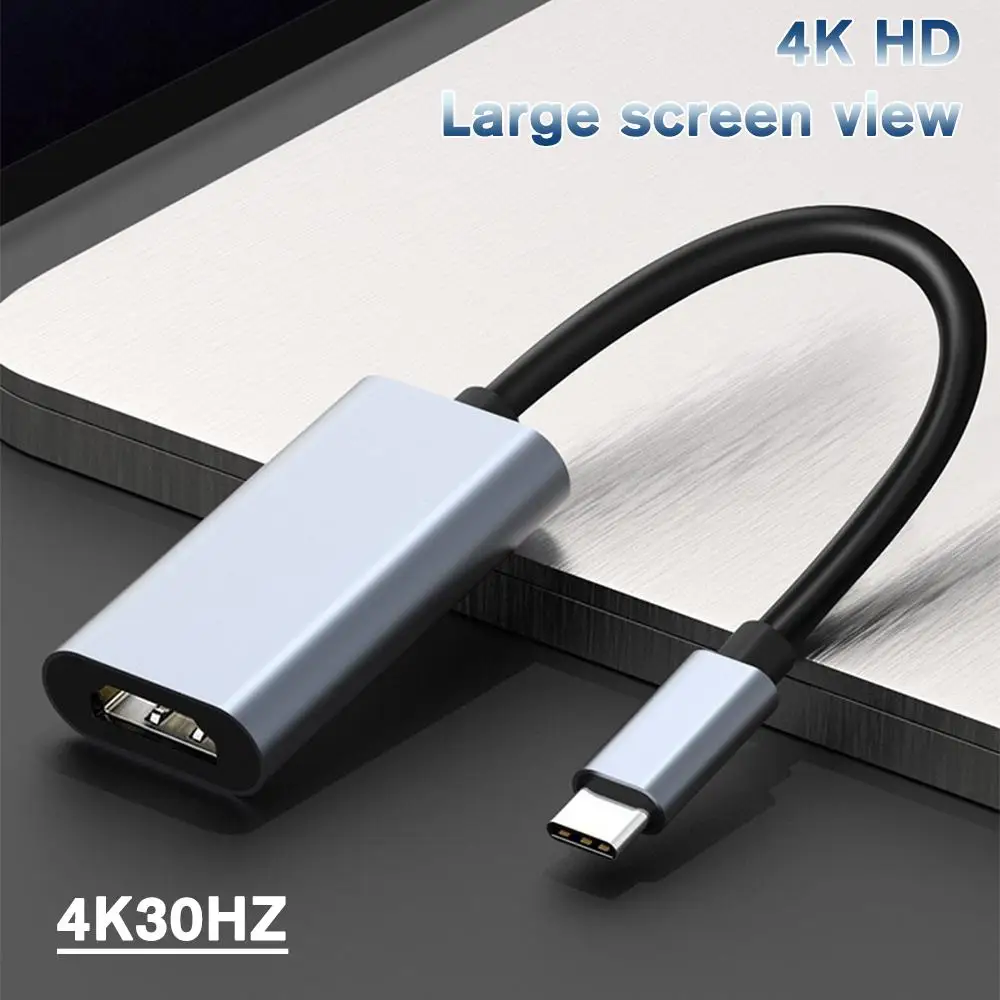 4K 60Hz USB C HDMI Adapteris, Tips C Thunderbolt 3 HDMI Pārveidotājs Macbook SamsungLaptop Tālruņa Uz TV Kabeļu Piederumi . ' - ' . 1