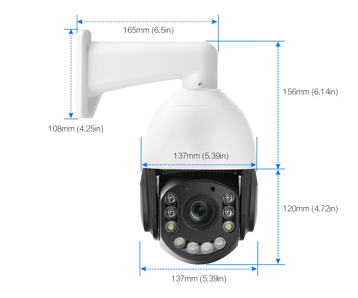 8Mp Ptz Dome Tālummaiņas Kamera Ar Diktofonu, 8 Mp Platleņķa Uzstādīt 4K 8Mp, Auto Izsekošana Poe Dome Kamera . ' - ' . 1