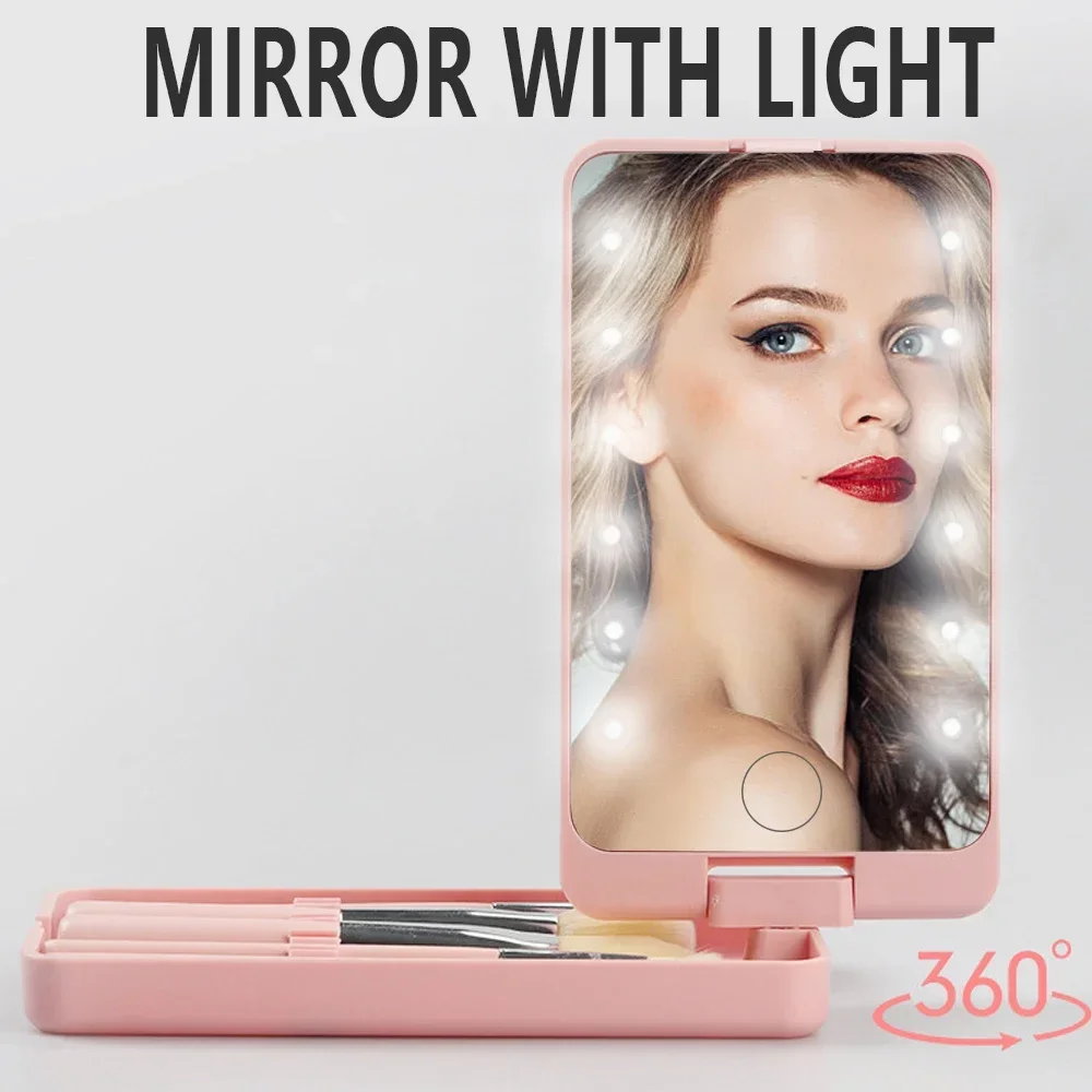 Grozāms LED Aplauzums Spogulis ar Led Gaismas tualetes galdiņš, Spogulis Skaistumu Gredzenu Gaismas Spogulis, Skaistumkopšanas Instrumenti Foto Aizpildīt Gaismas . ' - ' . 1