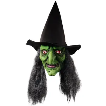 Ragana Maska, Lateksa Šaušalīgus Halloween Masku Puse spoku Tērpu Piederumu, Cosplay Aksesuārus Pieaugušo Ragana Cosplay Aksesuārus Piegāde