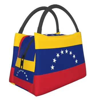 Pasūtījuma Karogu, Venecuēla Pusdienas Somas Sieviešu Vēsāks Siltuma Izolācijas Pusdienas Kastes Darbu Pinic vai Ceļojumu Svaigi Uzglabāšanas Maiss