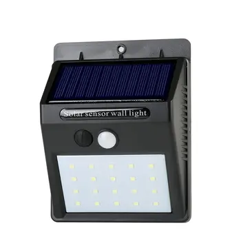 20 LED Saules Gaismas PIR Kustības Sensoru pie Sienas Gaismas Āra Saules Lampas Ūdensnecaurlaidīga Saules enerģijas Saules Ielas Lampas Dārza Dekori