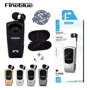 Fineblue F920 pro Apkakles Bluetooth Austiņas Bezvadu Austiņas Lotus Klipu par Brīvroku Austiņas ausīs noņemams vads