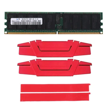 2X DDR2 8GB 667Mhz RECC RAM+Dzesēšanas Veste PC2 5300P 2RX4 REG ECC Server Memory, RAM Darbstacijām