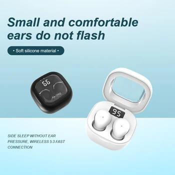 TWS SK19 Bezvadu Bluetooth Austiņas In-Ear Neredzams Miega HIFI Mūzika Earbuds Ar Mic Trokšņa Slāpēšanas Austiņas Tālruni