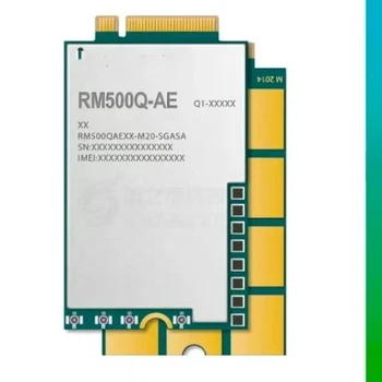 Karstā RM500Q-AE 5G 4G 3G Multi-mode M. 2 Moduļa NR 3GPP Atbrīvot 15 VDI&SA Sub-6GHz MIMO LTE Cat18 Modulis GNSS uztvērējs