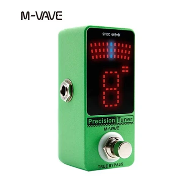 M-VAVE Precizitātes Uztvērējs Pedāli, LED Displejs, Ģitāras Efektu Pedālis ar True Bypass par Hromatiskās Bass Cuvave Elektriskā Ģitāra