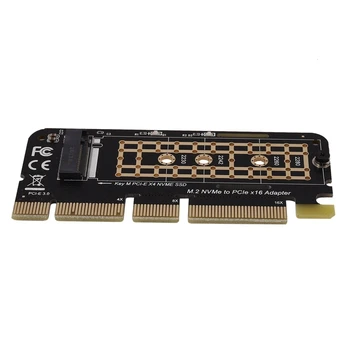 M. 2 Nvme SSD diska PCI-E X16 Converter Kartes NGFF M-Taustiņu M. 2 Pcie PCI-Express X4/X8/X16 HDD Cietais Disks Solid State Disku Adaptera Karti