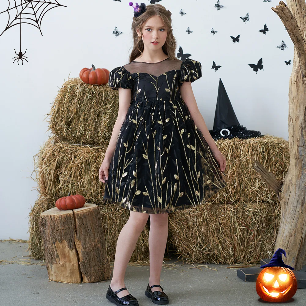 LZH Black Fancy Halloween Kostīms Bērniem Meitene Princese Puse Kleita Bērnu Cosplay Kostīms Meitenēm Dzimšanas dienā, Kāzu Kleita 3-6Y . ' - ' . 2