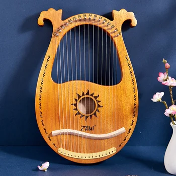 Koka Arfas Ģitāru, Mūzikas Instrumentu Portatīvo Arfa Retu Mūzikas Instrumentu 16 String Tianqiu Instrumentu Mūzikas Likums