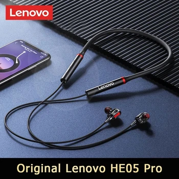 Lenovo HE05pro bezvadu Bluetooth austiņas IPX5 ūdensizturīgs mikrofonu, lai novērstu troksni. Sporta kakla ar magnētisku earline