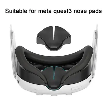 Piemērots Meta Quest3 VR Silikona Deguna Spilventiņi Acu Maska seguma Sviedru izturīgs Un Putekļu izturīgs Maināmu Silikona Piekļuve