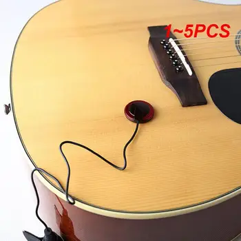1~5GAB Portatīvo Guitar Pickup Profesionālās Pjezo Kontaktu Mikrofons Uztveršanas Viegli Uzstādīt Vijolei Ukulel Ģitāru Piederumi