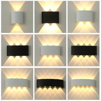 LED Sienas Lampa IP65 Waterproof, Iekštelpu un Āra Dārza Sienas Gaismas Alumīnija Guļamistaba, Kāpnes, Apdares Apgaismojums