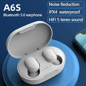 Sākotnējā A6S TWS Austiņas, Bezvadu Austiņas, Bluetooth Austiņas, Sporta Stereo Fone Bluetooth Earbuds par Xiaomi iPhone, Huawei