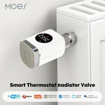 IZM Smart Wifi/Zigbee termostatiskajiem TRV Vārsta Programmējams App Tālvadības Temperatūras Kontrolieris Atbalsta Alexa, Google Home