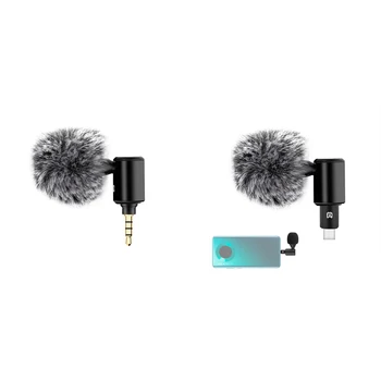 Regulējams Mikrofons Mini Mikrofons Pārnēsājamo Mikrofonu Viedtālrunis (3.5 Mm)