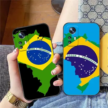 Brazīlijas Karoga Phone Gadījumā Xiaomi Mi 13 12 12X 12T 11 11T 10 9 8 Pro Lite Plus TPU Gadījumā Būtiska Coque Shell Capa Vāciņu