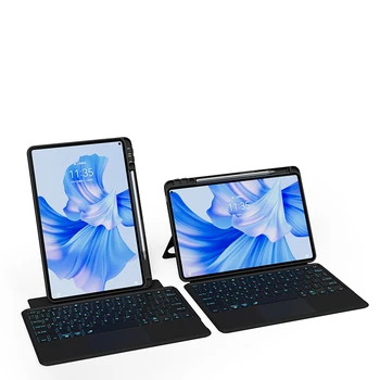 EISSCCE Burvju Smart Keyboard Case For Huawei Matepad 11 2023 2021 2022 Pro 10.8 11 12.6 13.2 Collu Multi-Touch Skārienpaliktnis Backlits