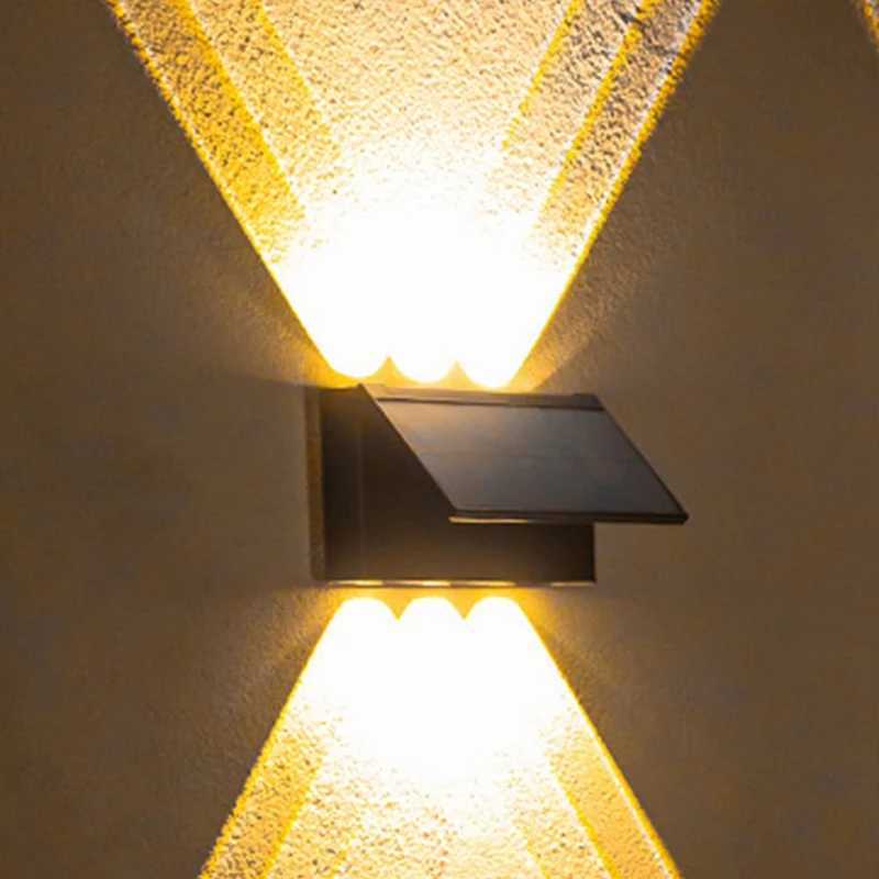 3 Gab LED Āra Sienas Saules Gaismas Ūdensizturīgs Dārza Sienas Apgaismojums Villa Terases Kāpņu Koridors . ' - ' . 3