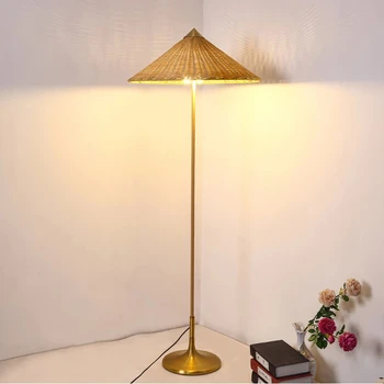 Modernas minimālisma stila romāns stils, viesistaba, guļamistaba LED gaismas grīdas Bambusa Grīdas lampa