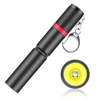 Portatīvo Pen Gaismas Keychain, Mini Lukturītis LED Kabatas Pildspalvu Klipu LED Lukturīti Rokā Vieglo Izmantot AAA Baterijas