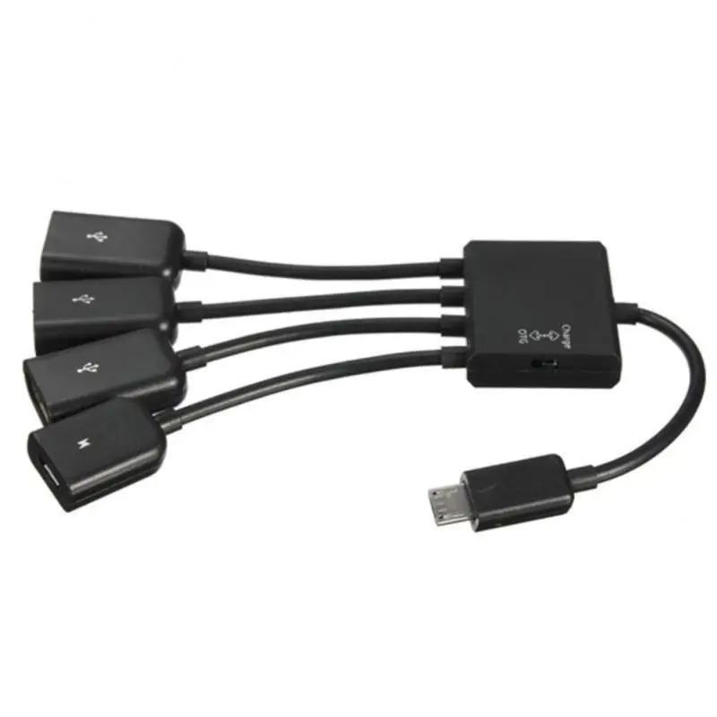 1~5GAB Micro USB OTG Hub Strāvas Adaptera Kabelis USB 2.0 Male USB Micro Sieviešu Adapteri USB centrs . ' - ' . 5