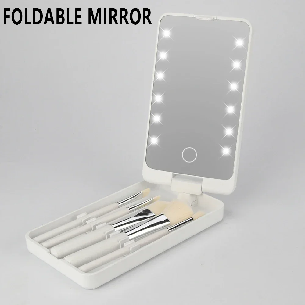 Grozāms LED Aplauzums Spogulis ar Led Gaismas tualetes galdiņš, Spogulis Skaistumu Gredzenu Gaismas Spogulis, Skaistumkopšanas Instrumenti Foto Aizpildīt Gaismas . ' - ' . 5