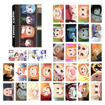 30 Lapas/Set Anime Himouto Umaru-chan LOMO Karte Mini Pastkartes, Apsveikuma kartiņu, Kawaii Kancelejas preces, Dāvanu