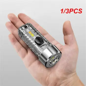 1/3PCS Super Spilgti 50W LED Lukturīti Uzlādējams kabatas Lukturītis Ar Sānu Gaismas stipri Magnēti Apgaismojums 1000m Mini Daudzfunkciju