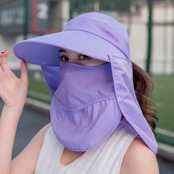 Liels Malu Ekrāna Cepuri Sievietes Sejas Maska korejas Universāls, Noņemams Saules Anti Ultravioleto Cepures vasaras cepures sieviešu