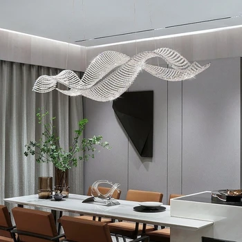 AiPaiTe luksusa kristāla ēdamistaba lustra modernu LED griesti, griestu armatūra dzīvojamā istabā, guļamistabā, mājas dekoratīvā lustra