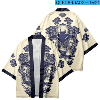 Modes Japāņu Stila Drukāt Haori Krekli Streetwear Harajuku Vīriešiem, Sievietes Tradicionālos Kimono Jaka Topi Beach Yukata Plus Lieluma