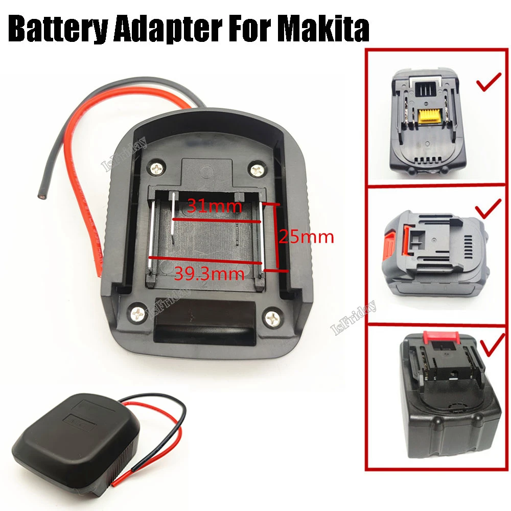 Par Makita MT 18V Li-ion Akumulatora Adapteris DIY Akumulatora Kabeļa Savienotājs Izejas Adapteris BL1830 BL1840 BL1850 Elektriskās Urbjmašīnas . ' - ' . 0