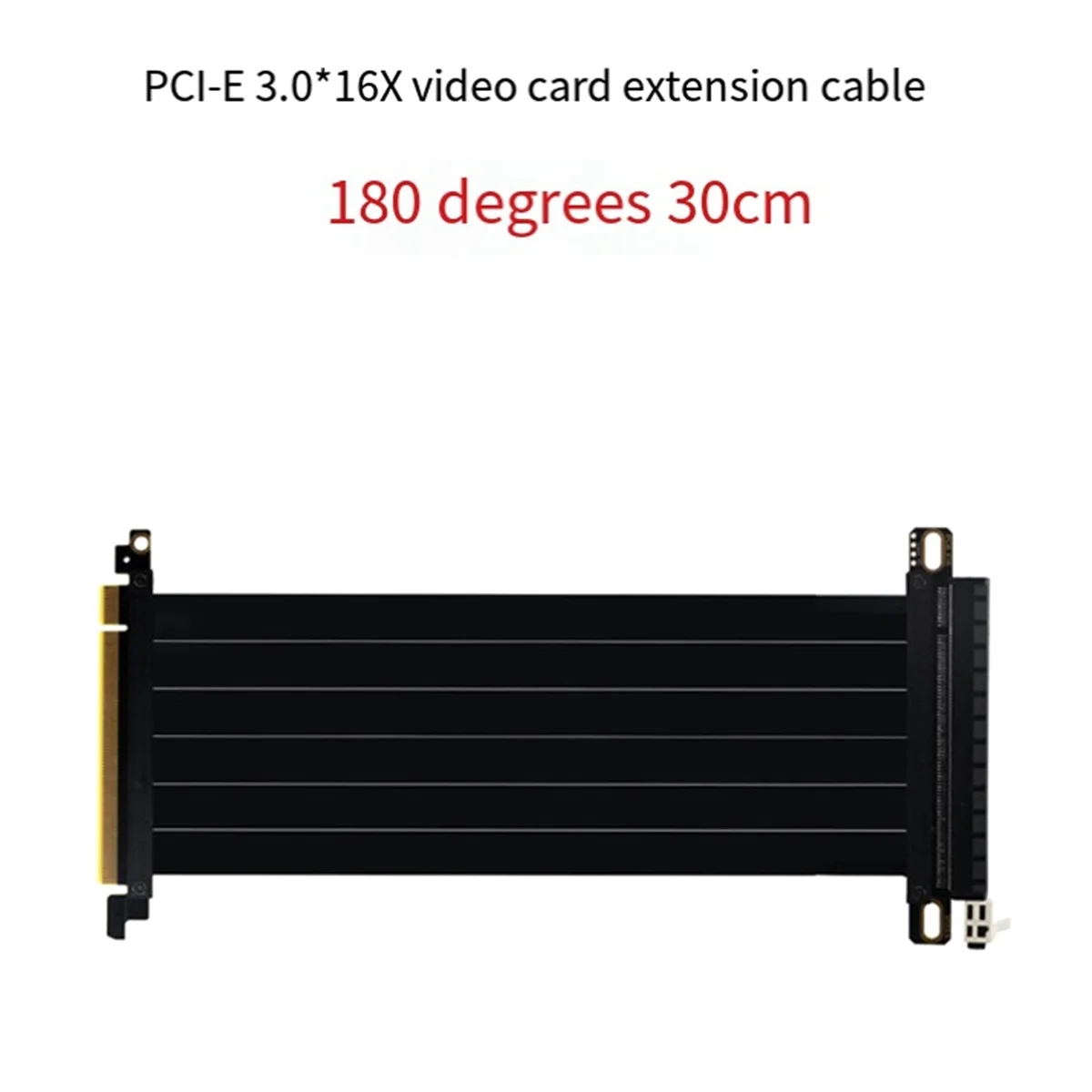 PCI-E 3.0 16X 180 Grādu, PCI-E grafiskā Karte Paplašinājuma Kabeli, Tīkla Kartes Adapteris, Pilnu Ātrumu un Stabilitāti 30 cm . ' - ' . 1