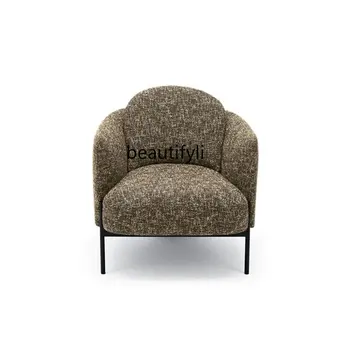 Itālijas Minimālisma Dizainers Atpūtas Krēsls Mājas Balkona Gaismas Luksusa Mūsdienu Mēmās Stilā Viena Sēdekļa Dīvāns Krēsls, atpūtas krēsls