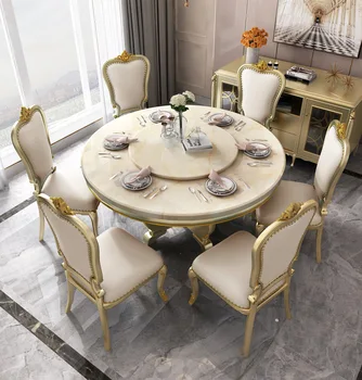 Amerikāņu gaismas luksusa masīvkoka krēslu Eiropas marmora krēslu luksusa villa krēsls